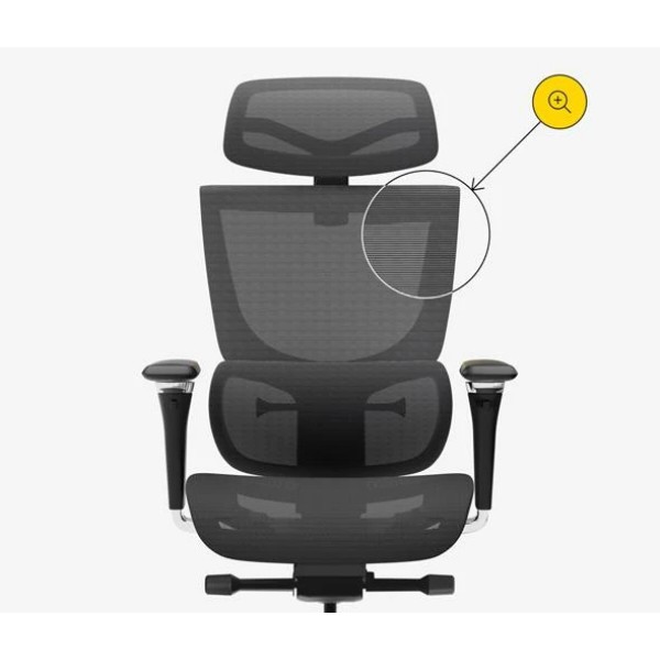 Фото - Крісло офісне Mealux S8 Air Black (HF-S8P M/B)
